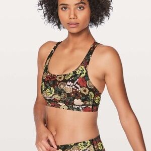 Lululemon | Energy Bra Fluorolace Multi Size 4